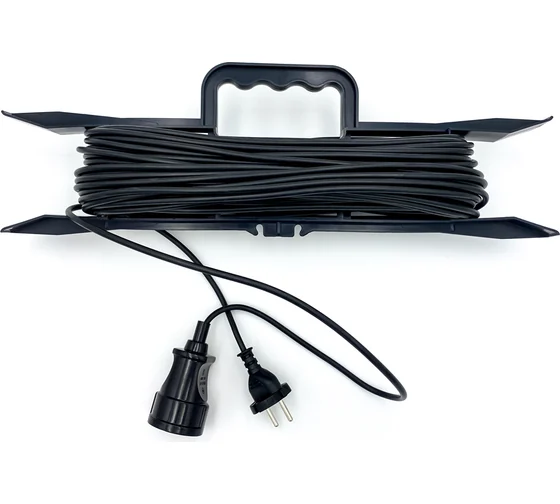 Удлинитель на рамке 30м с выносным штепселем ПВС 2х0,75 6A 1300 Вт SVET УХ6-1-30-Р (УТ-00166094)